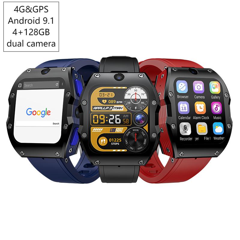 Watch Smart Smartwatch - 4G Android スマートウォッチ 4+128GB GPS デュアルカメラ