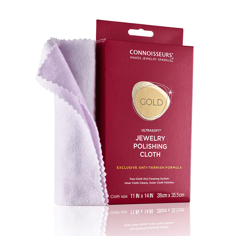 Watch Polishing Cloth - Connoissear-ゴールデン研磨クロス,非常に柔らかい布,ジュエリーの掃除と石膏のデザイン,綿100%,28x35.5cm