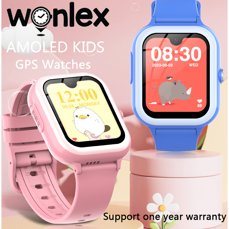 Smartwatch Watch Whatsapp - Wonlex KT31 キッズスマートウォッチ、4G SOS WiFi GPSトラッカー、AMOLED