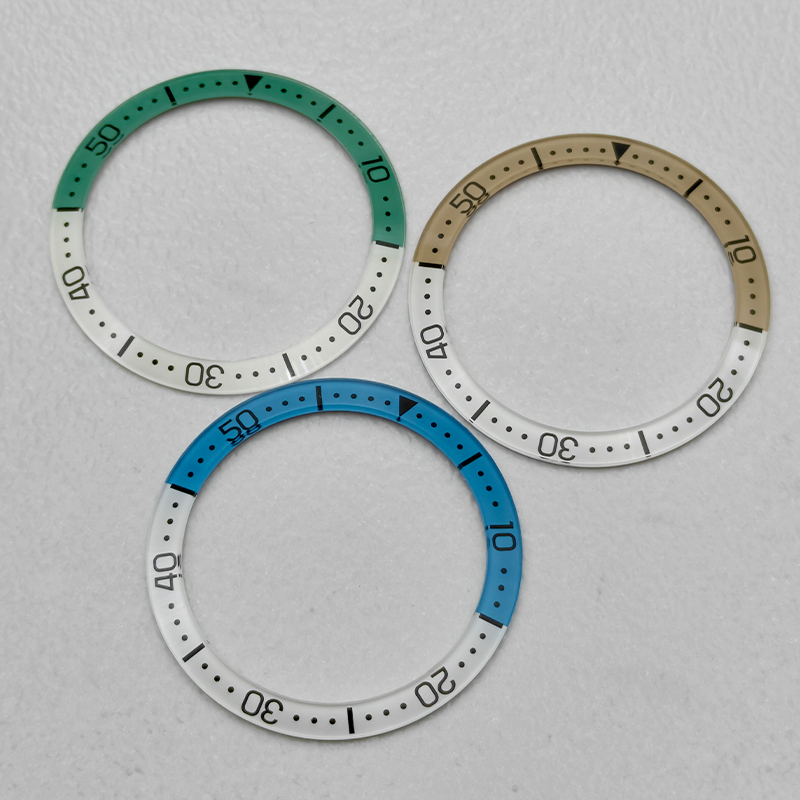 Watch Bezel Insert - ガラス時計ベゼルインサートリング 38mmx30.6mm モッド SKX007 SKX009 SRPD