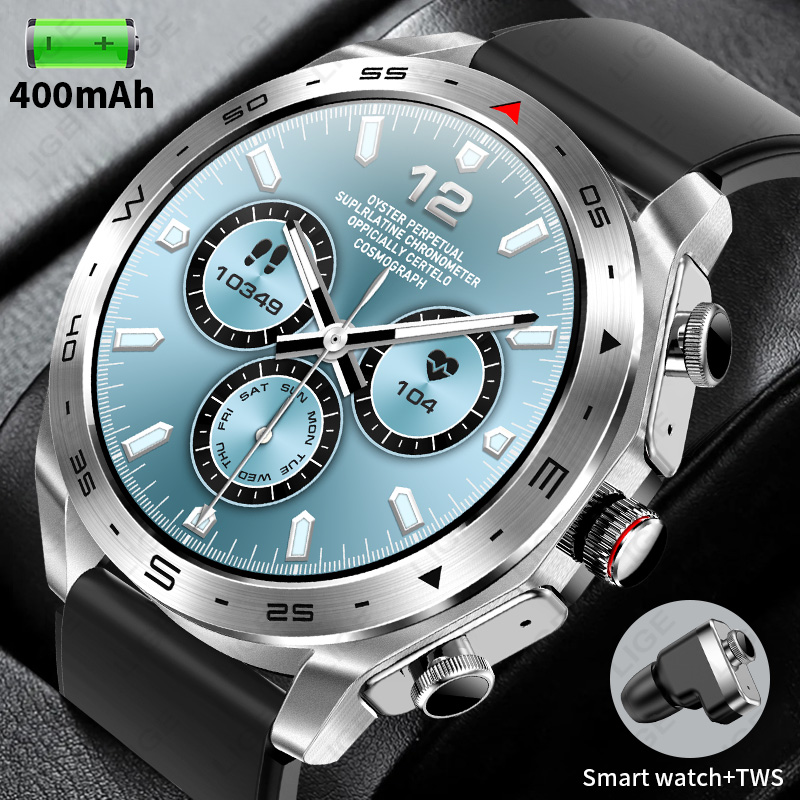 Smartwatch Noise Watches For Men - 新しいスマートウォッチ TWS 2in1 イヤホン付きスマートウォッチ Bluetooth 通話男性健康ブレスレット心拍数モニター音楽再生スマートウォッチ