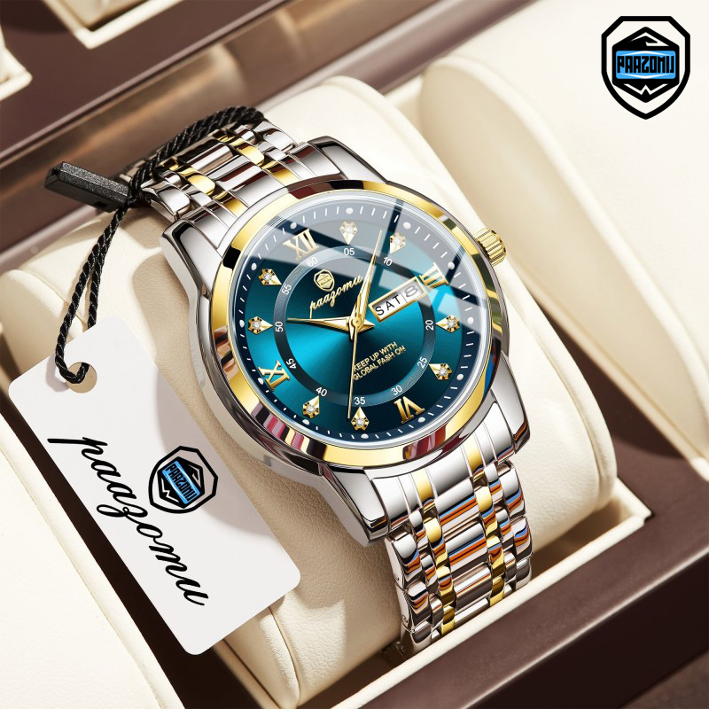 Smartwatch Luxury Watches - PAAZOMU 腕時計メンズレディースダイヤモンドビジネスドレスアナログクォーツステンレス鋼防水発光日付高級カジュアル腕時計