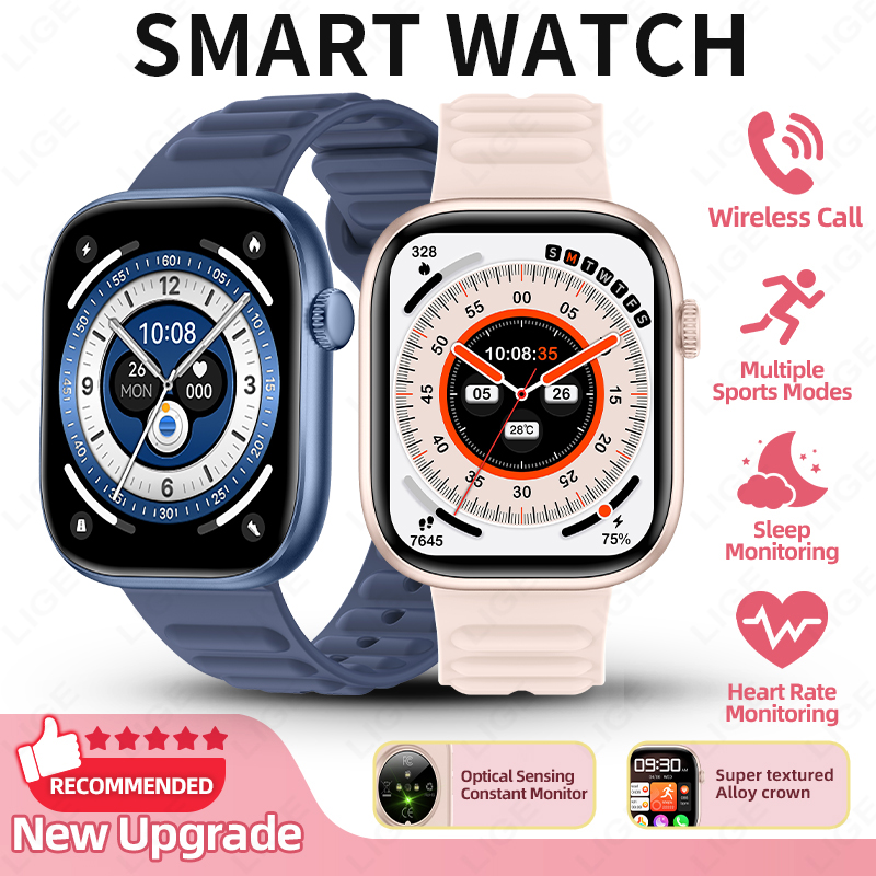 Couple Watches Smartwatch - LIGE 2026 新しいスマートウォッチ心拍数睡眠モニタリング女性用腕時計スポーツフィットネストラッカー Bluetooth 通話メッセージカップル腕時計