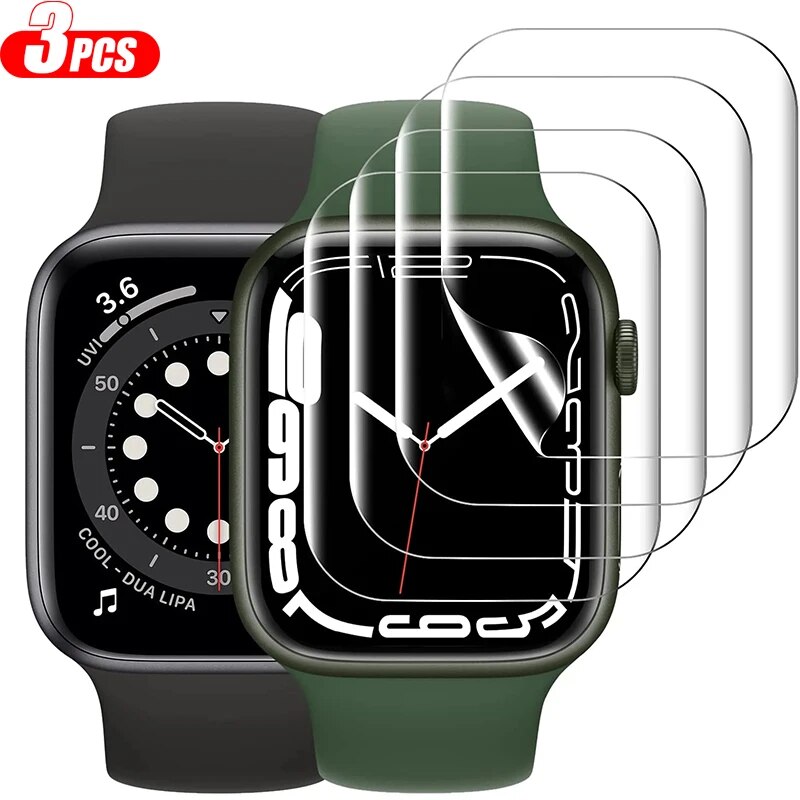 Iwatch Smartwatch Series 7 - Apple Watch用スクリーンプロテクター,「スマートアクセサリー,5,4,ultra 2,49mm, 44mm, 40mm, 45mm