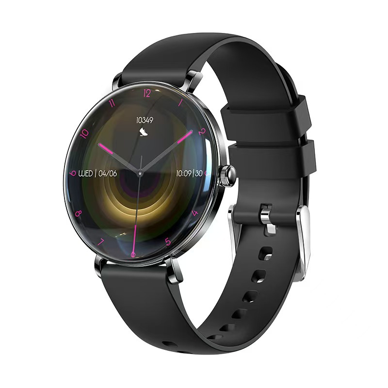 Smartwatch Trending Watches For Women - V85 2025トレンド超薄型1.43インチAMOLEDスマートウォッチ、女性男性向け、情報通知、睡眠トラッカー、通話対応、シリカゲル