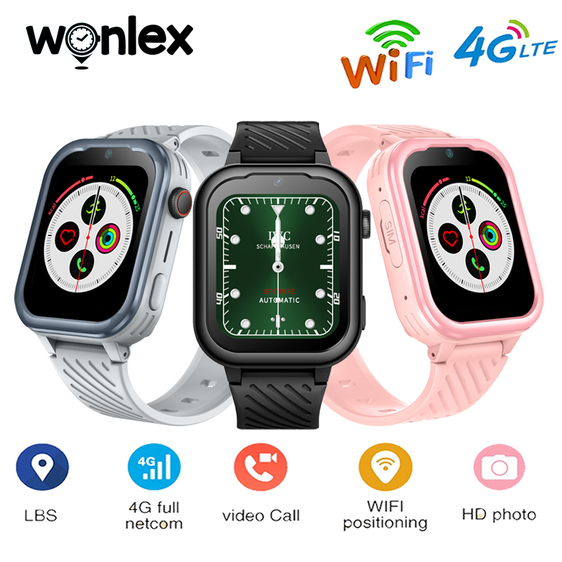 Smartwatch Watch Whatsapp - Wonlex KT15Pro 4Gキッズスマートウォッチ GPSトラッカー WhatsAppビデオ通話機能付き 1+8GBストレージ