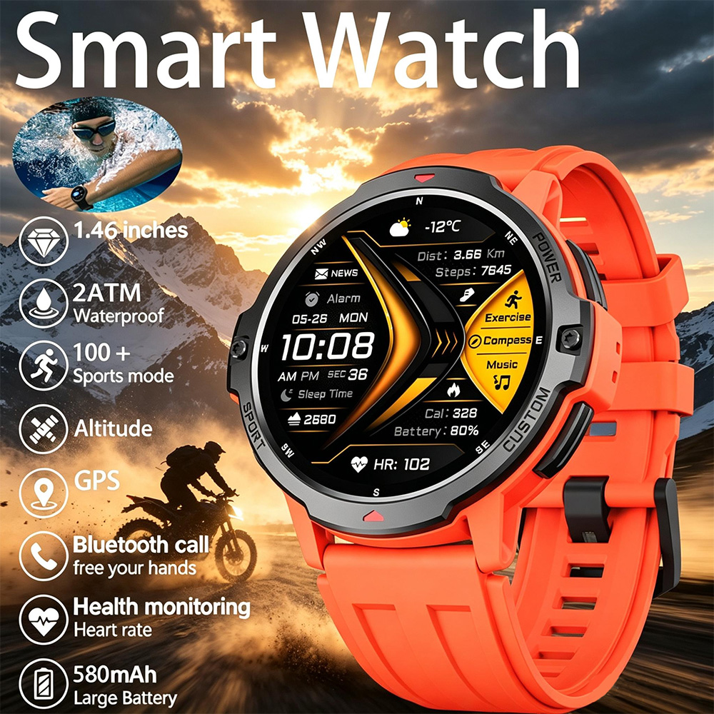 Smartwatch Timex Watches For Women - 新しい 6 軸ジャイロスコープ軍用 GPS スマートウォッチ 3ATM