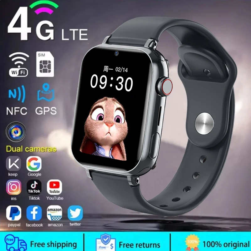 Smartwatch Watches For Kid Boy - 子供のための電子スマートウォッチ、ポンドの場所、sos電話、SIMカード、カメラ、写真、目覚まし時計、子供、男の子と女の子のためのギフト、2025