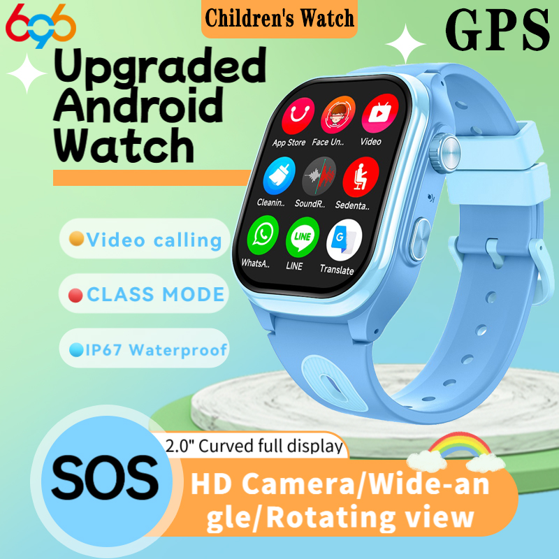 Smartwatch Watches For Girls Kids - キッズ4Gスマートウォッチ 2+16G アプリダウンロード GPS WIFI ビデオ通話