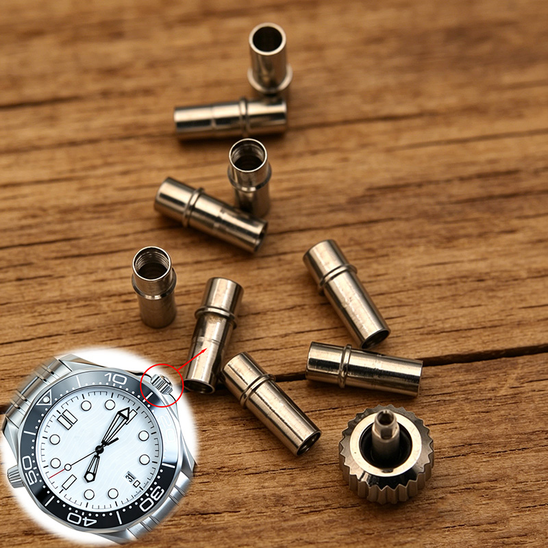 Watches Omega - 時計のリューズとリューズチューブ高品質ステンレススチール製オメガ シーマスター アクアテラ 300 シリーズ時計ケースに適合するねじ込み式リューズ