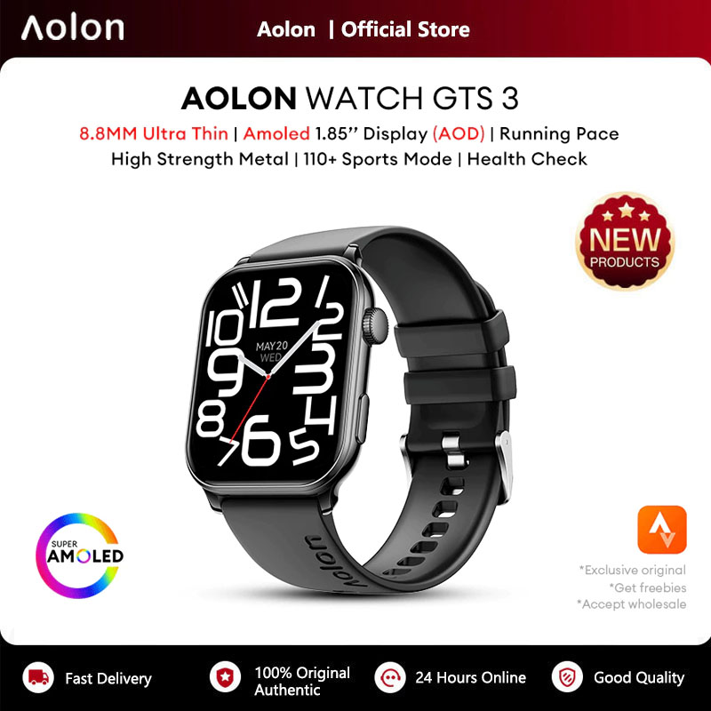 Smartwatch Watch Whatsapp - Aolon GTS3 スマートウォッチ 1.85 インチ AMOLED