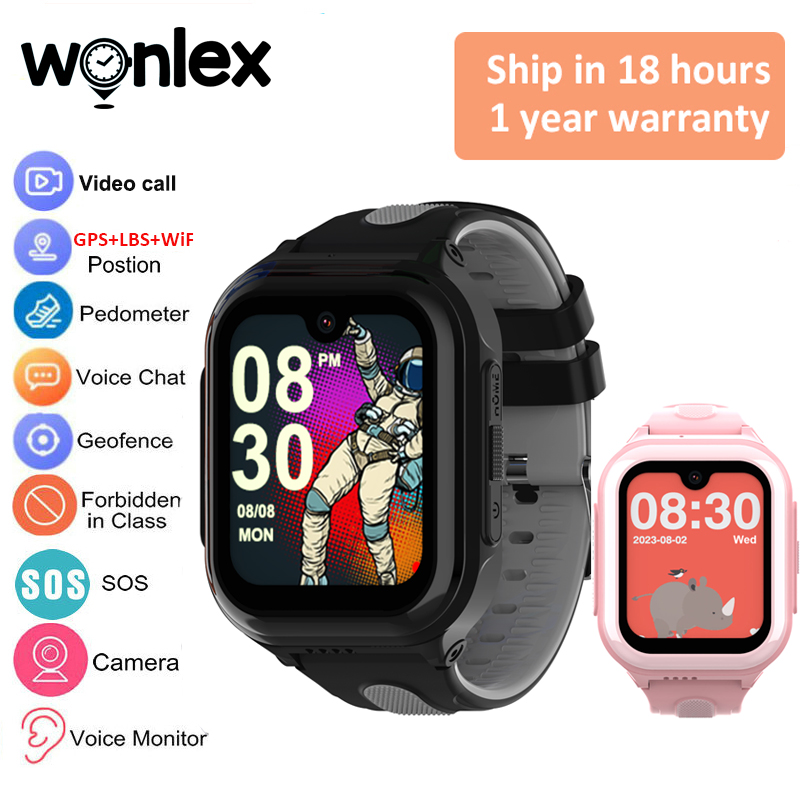 Smartwatch Watch Whatsapp - Wonlex 4Gキッズスマートウォッチ、1.78インチAMOLEDディスプレイ、GPS WiFi位置追跡、ビデオ通話対応、Android 8.1用WhatsApp対応