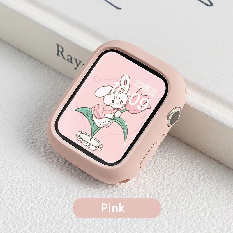 Iwatch Smartwatch Series 7 - Apple Watch用シリコンバンパー,保護ケース,iwatchシリーズse,3, 4, 5, 6, 7,