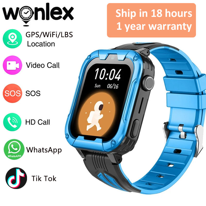Smartwatch Watch Whatsapp - Wonlex 4G Wifiキッズスマートウォッチ Whatsapp Android8.1 KT32