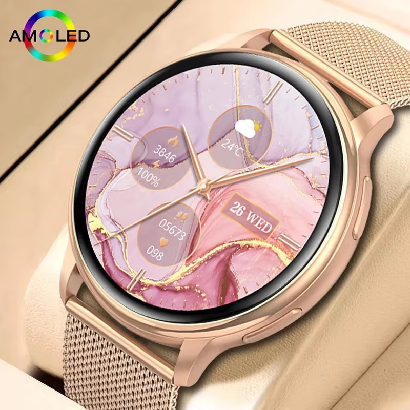 Smartwatch Timex Watches For Women - スマートフル円形ファッションウォッチ Bluetooth 通話新しいデジタル時計女性音楽防水 IP68 スマートウォッチ男性タッチ新しいギフト 2026