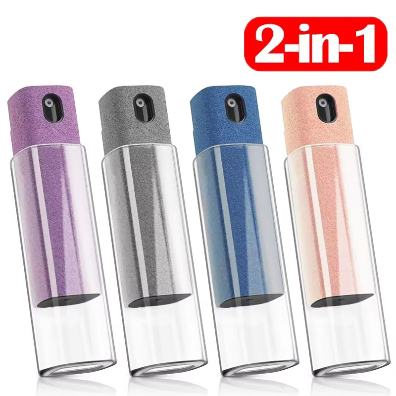Watch Polishing Cloth - 2 in 1スクリーンクリーナースプレーキット、ポータブルスクリーンクリーニングツール、マイクロファイバークロス、Apple Watch、iPhone、Xiaomi、PC、ラップトップ、携帯電話用