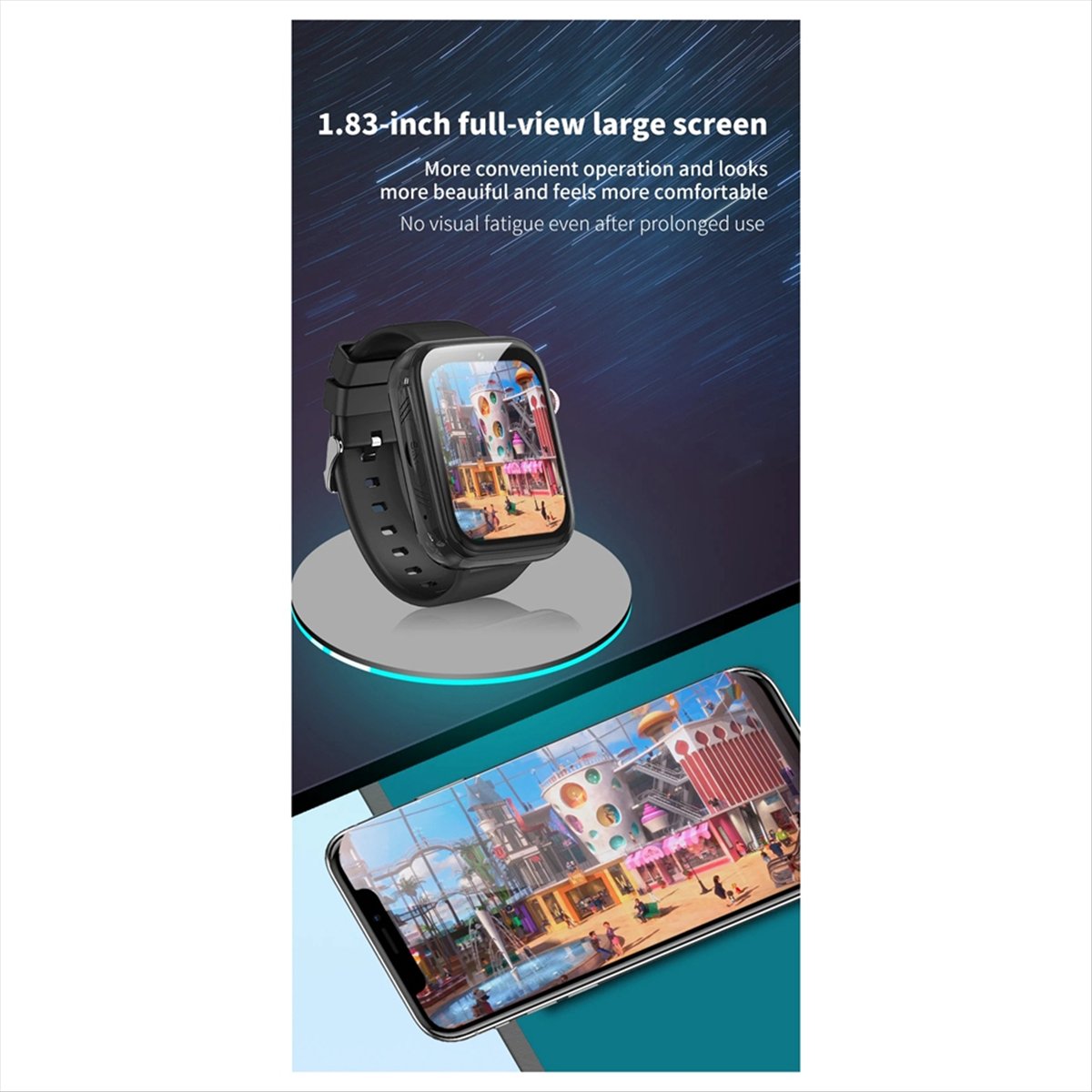 新しいWhatsApp対応スマート4Gビデオ通話SOSコール - Smartwatch Watch Whatsapp のレビューと価格