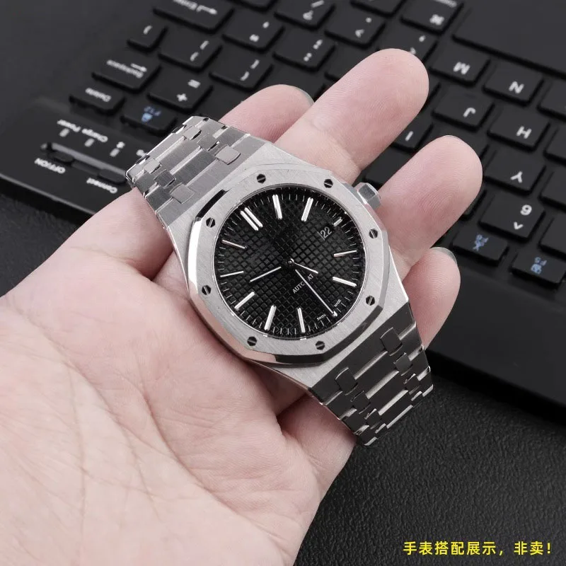 904ソリッドステンレススチール製時計バンド AP 1540 - Audemars Piguet Watch Royal Oak のレビューと価格