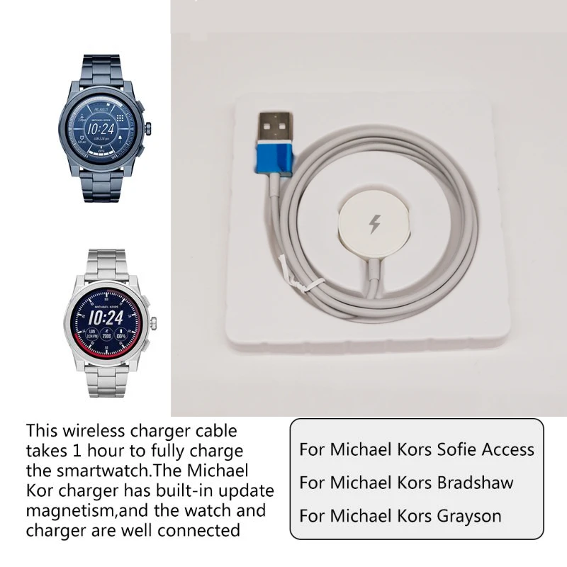 マイケルコーススマートウォッチMKT5017 MKT5030 - Fossil Watches Smartwatch Charger のレビューと価格