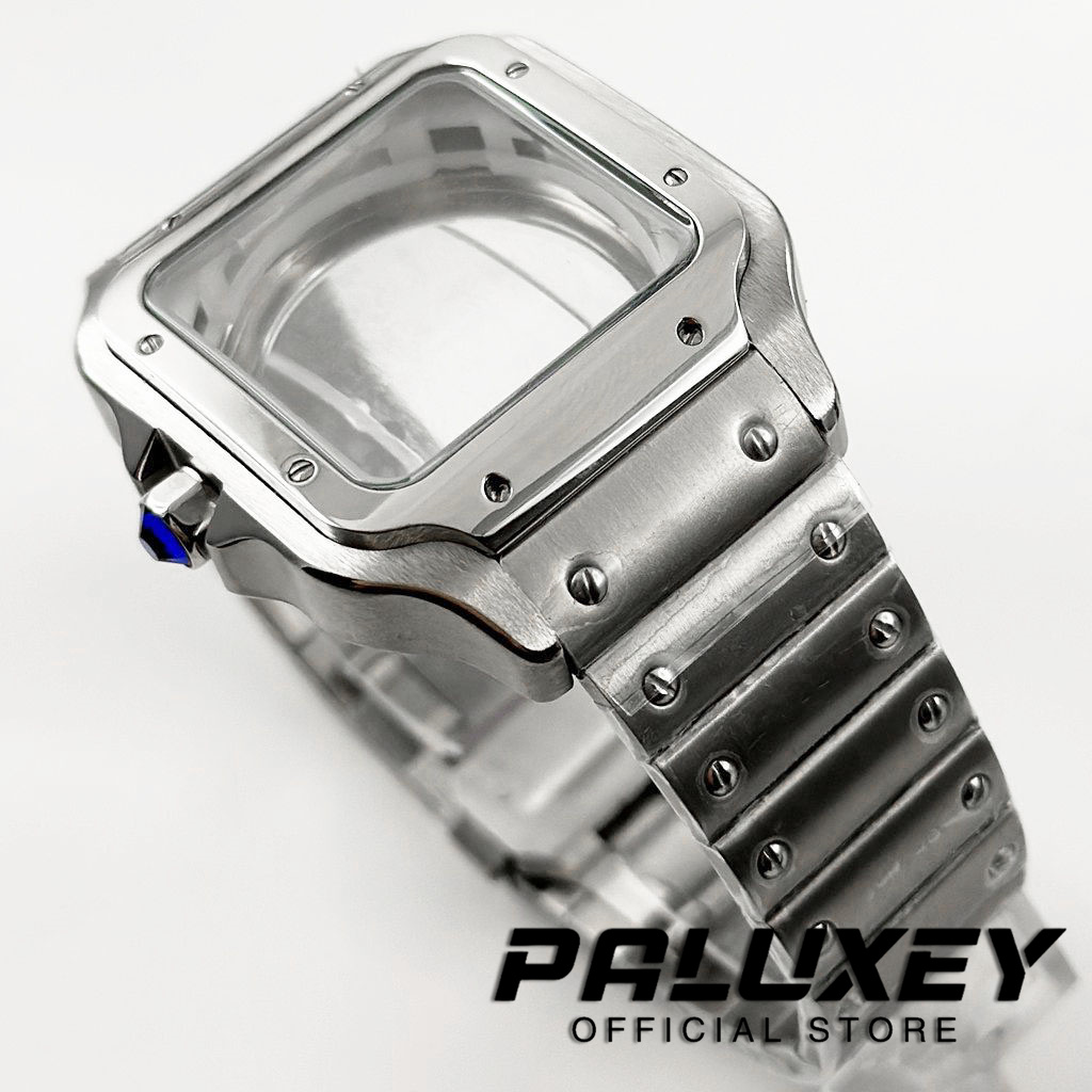 NH35 38mm角型腕時計ケース 316Lステンレス鋼 腕 - Cartier Watch Santos のレビューと価格