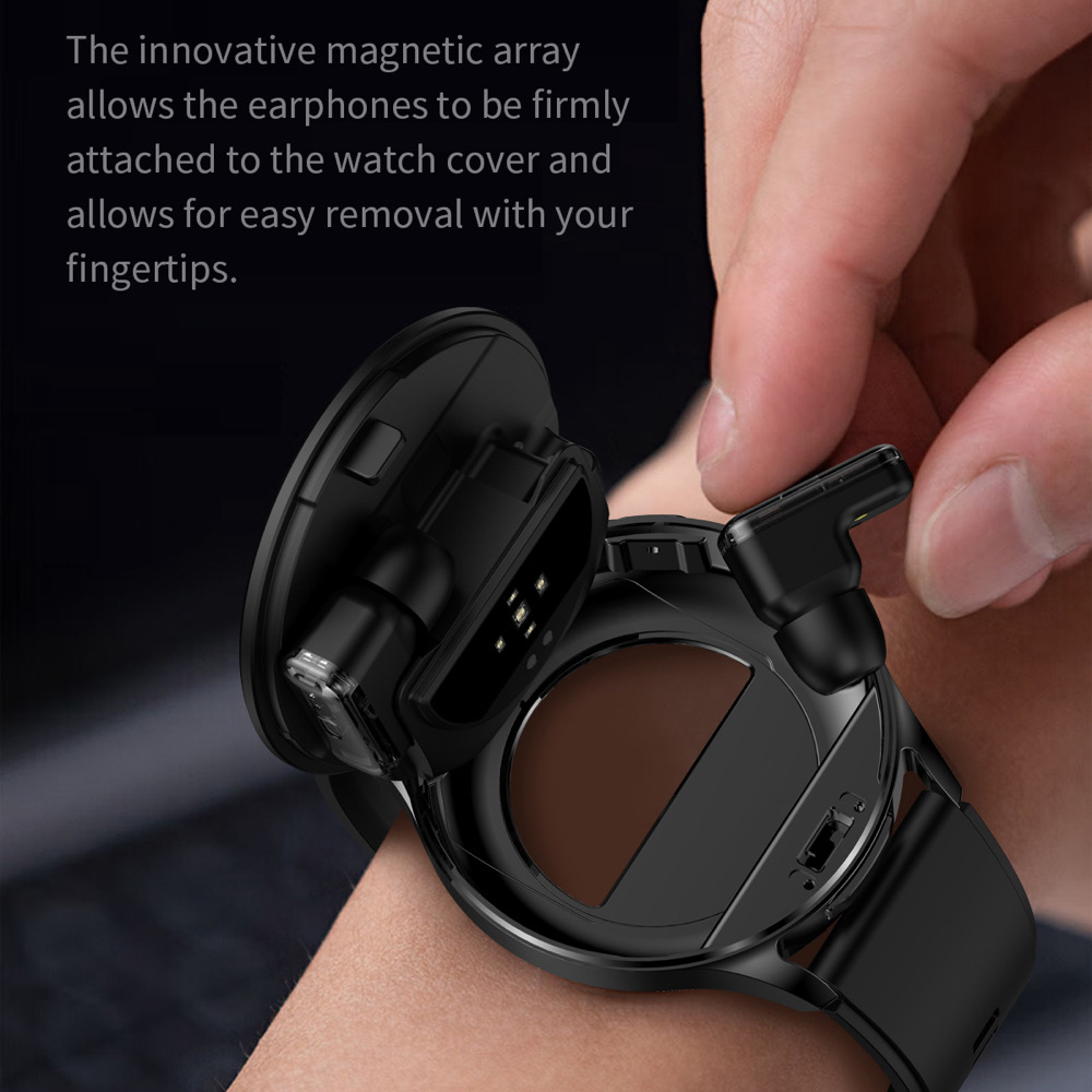 男性と女性のためのtwsスマートヘッドセットウォッチ、スポー - Smartwatch Noise Watches For Men のレビューと価格