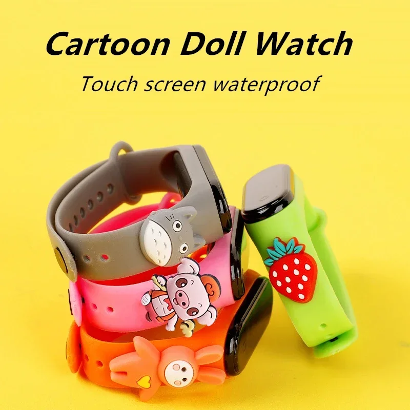 防水子供スマートタッチ Led 腕時計漫画小動物少年少女 L - Smartwatch Watches For Kid Boy のレビューと価格