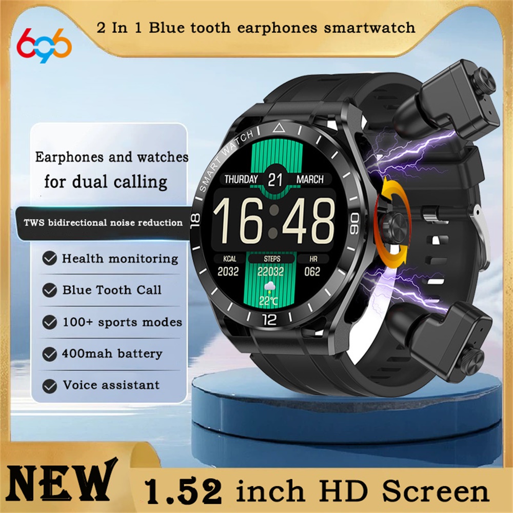 696 メンズ ブルートゥース通話イヤホン 2 in 1 ス - Smartwatch Noise Watches For Men のレビューと価格
