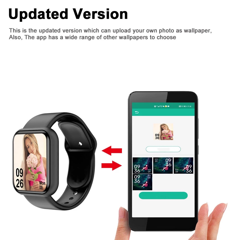 男性と女性のためのスマートウォッチ,スポーツモード,音楽コン - Smartwatch Watches For Men Digital のレビューと価格