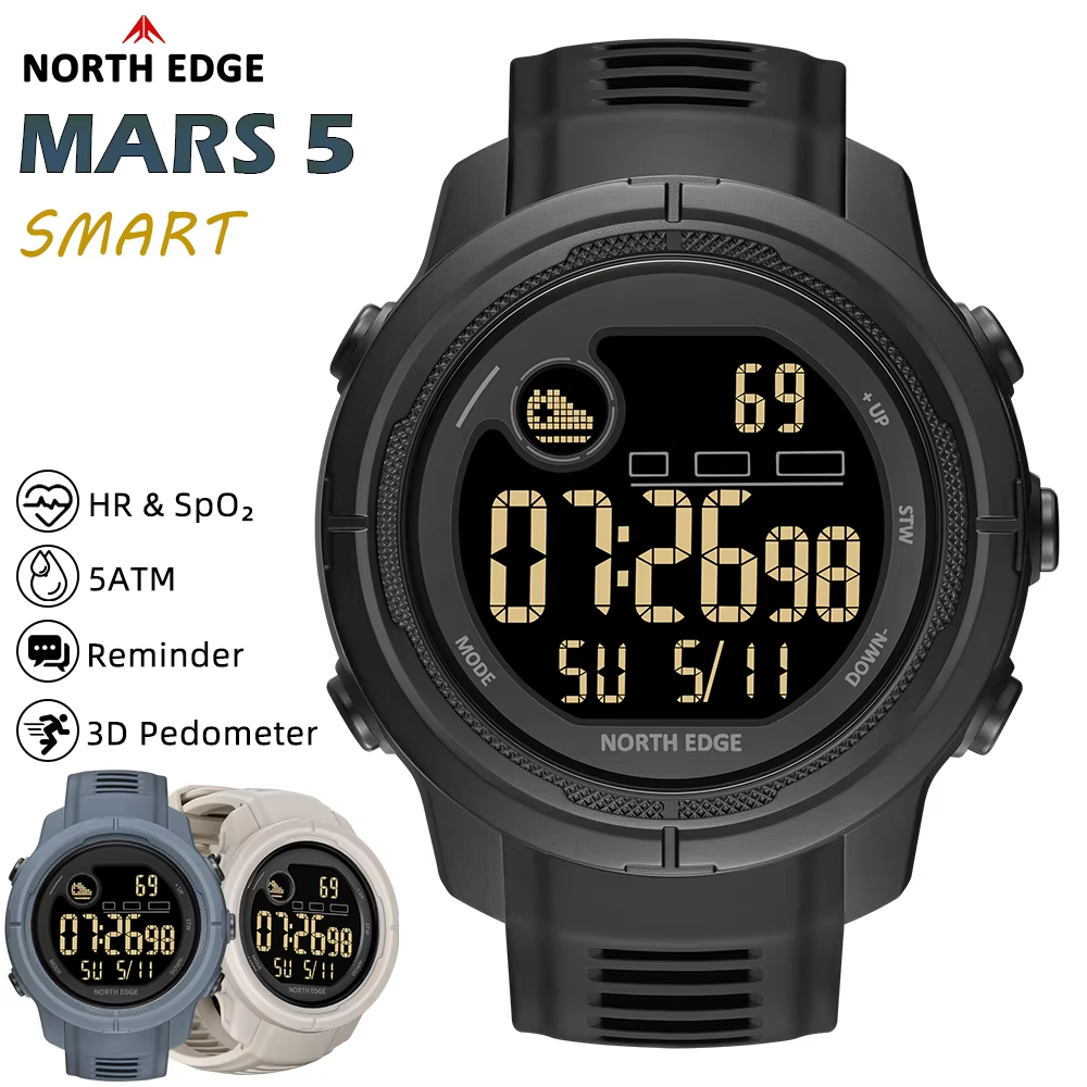 NORTH EDGE NEW MARS 5 メンズデジタル腕 - Smartwatch Watches For Men Digital のレビューと価格