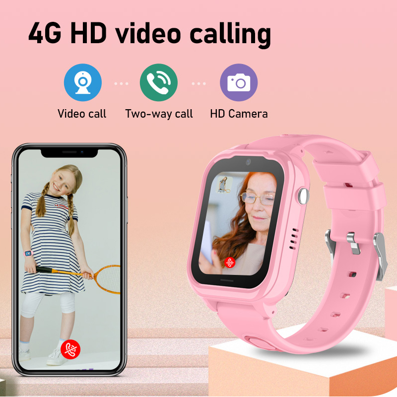 Getfitsoo-子供向けのコネクテッドウォッチ,防水,4 - Smartwatch Watch Whatsapp のレビューと価格
