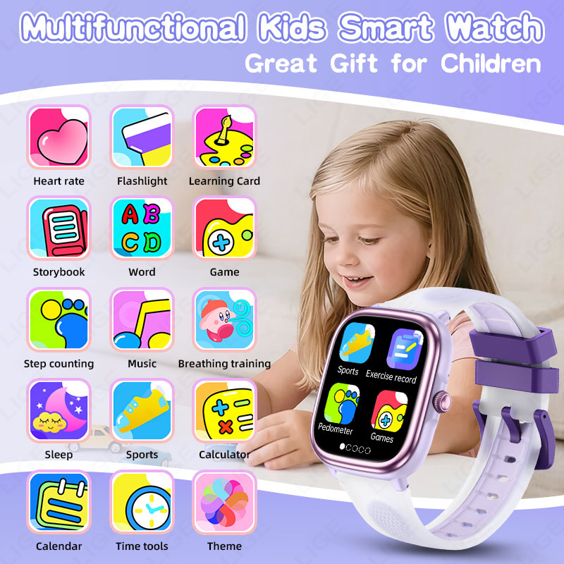 LIGE 2026 新しい子供用学習スマートウォッチ キッズ - Smartwatch Watches For Girls Kids のレビューと価格
