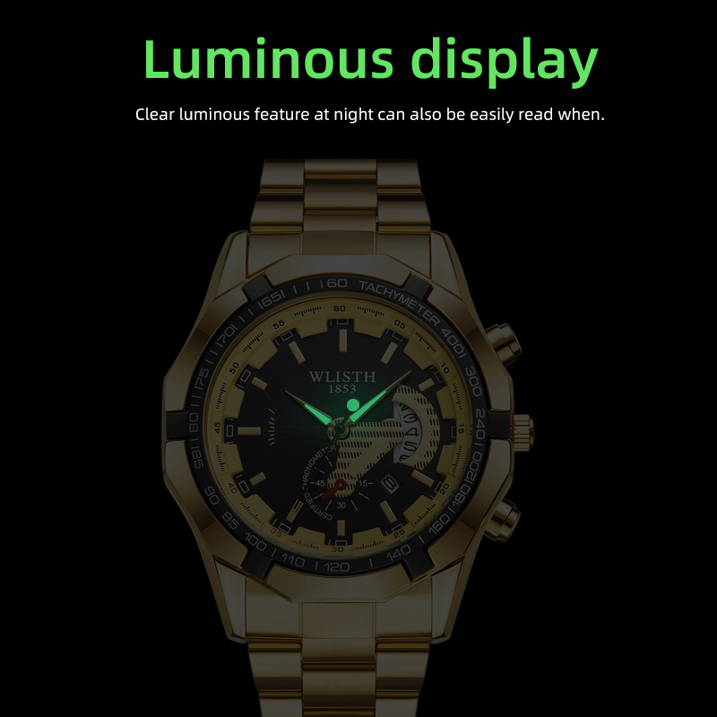 高級ブランドマンウォッチ防水発光日付スポーツマン腕時計ステン - Smartwatch Luxury Watches のレビューと価格