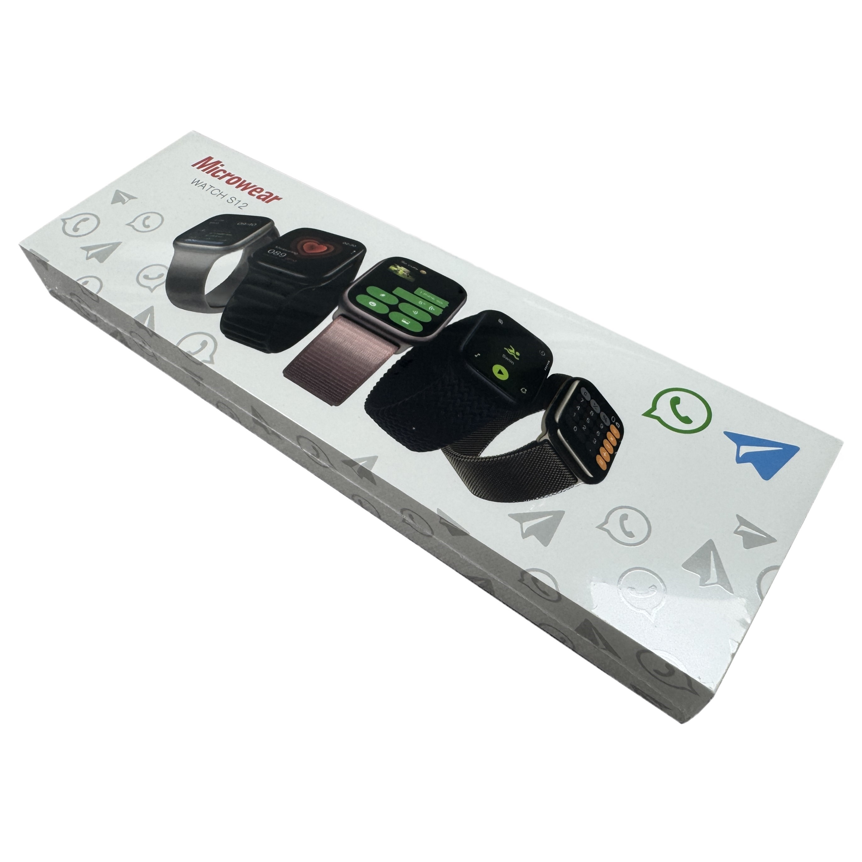 Telegram WhatsAPP対応 Microwearシ - Smartwatch Watch Whatsapp のレビューと価格