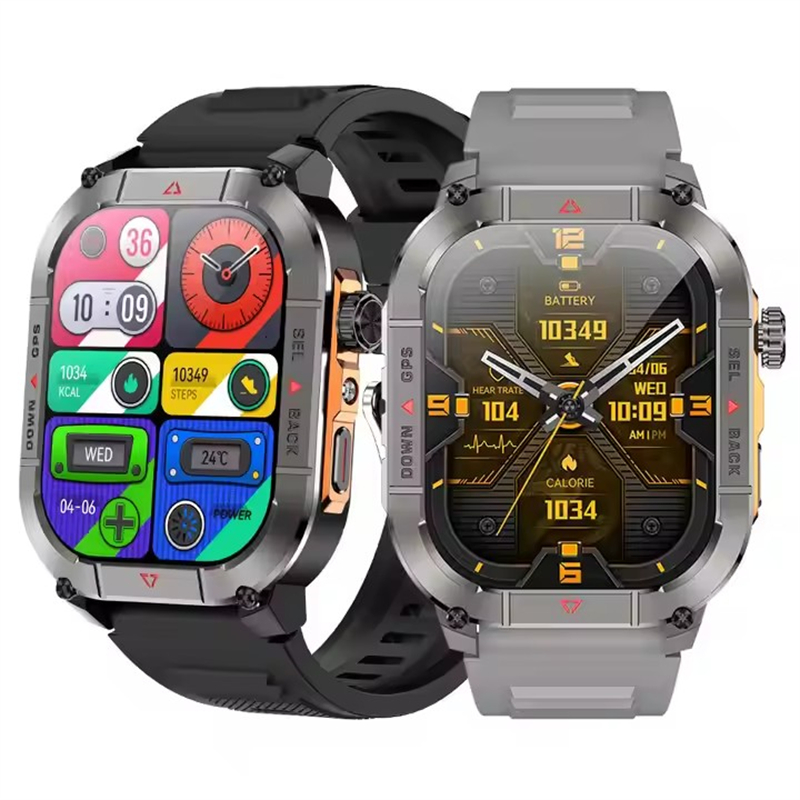 新型HK84メンズスマートウォッチ AMOLED アウトドア - Smartwatch Watches For Men Digital のレビューと価格