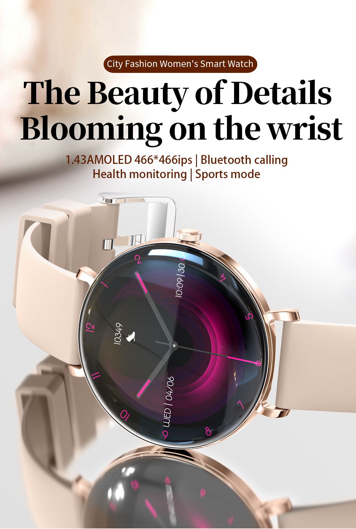 V85 2025トレンド超薄型1.43インチAMOLEDスマ - Smartwatch Trending Watches For Women のレビューと価格