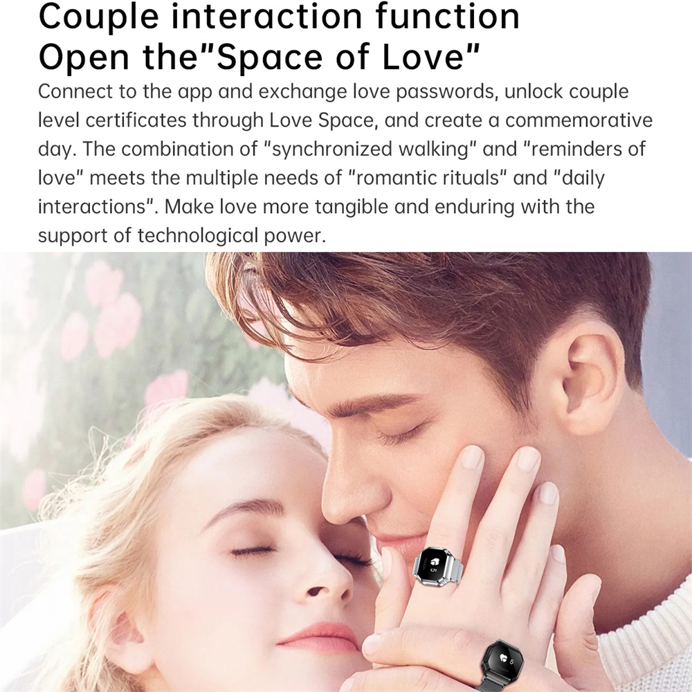 新型0.49インチOLEDスクリーン搭載スマートリング、カッ - Couple Watches Smartwatch のレビューと価格