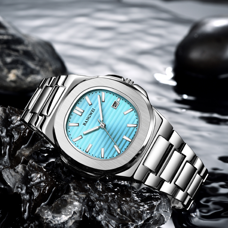 BANGWEI 高級メンズクォーツ時計 30 メートル防水自 - Smartwatch Watches For Men Digital のレビューと価格