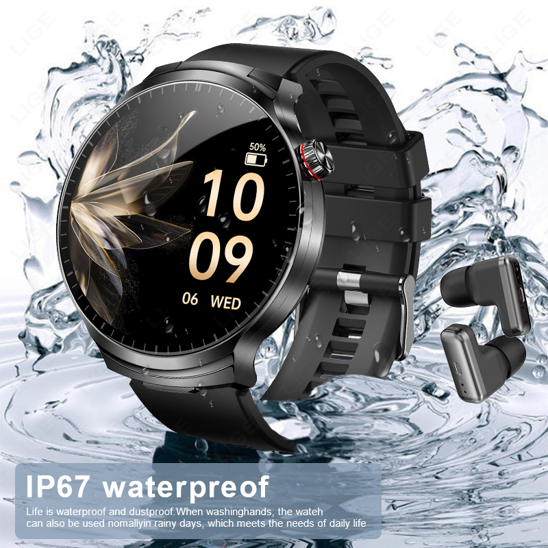 LIGE 2026 新型TWS 2 in 1ヘッドセットスマ - Smartwatch Noise Watches For Men のレビューと価格