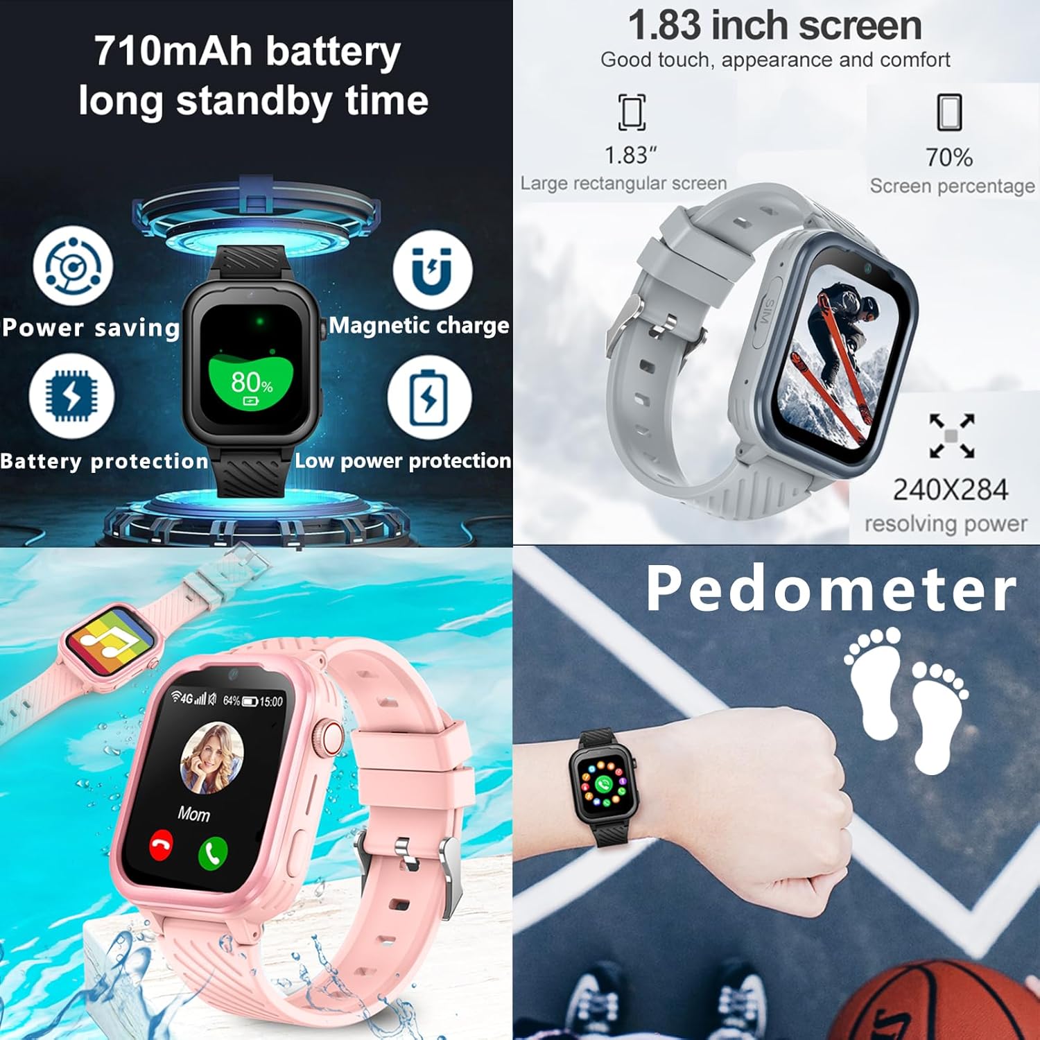 Wonlex KT15Pro 4Gキッズスマートウォッチ G - Smartwatch Watch Whatsapp のレビューと価格