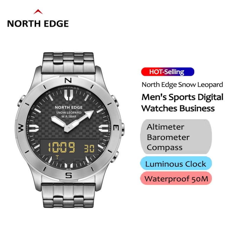 NORTH EDGE メンズアウトドアデジタル腕時計 50M - Smartwatch Digital Watches For Men のレビューと価格