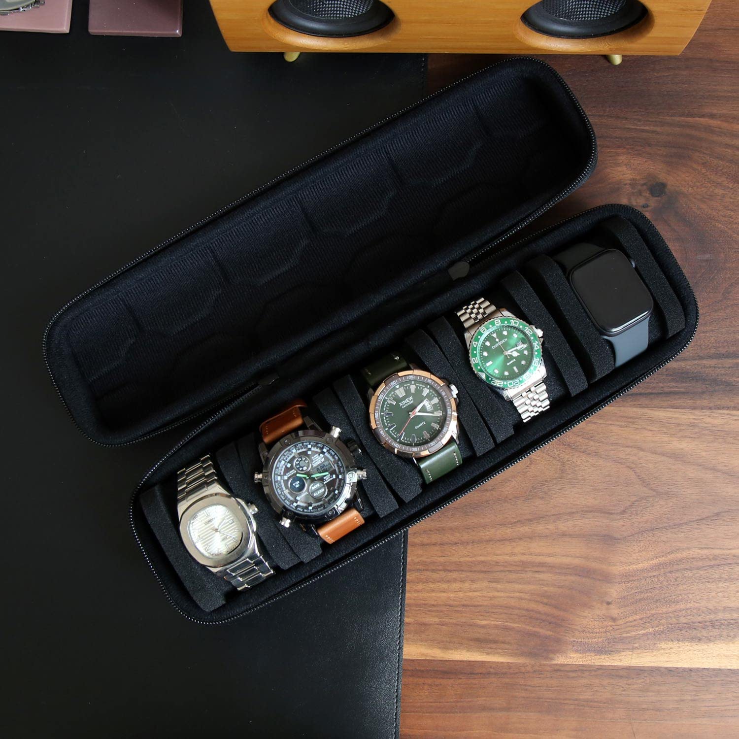 男性または女性用の時計ボックスオーガナイザー、時計トラベルケ - Watch Smart Smartwatch のレビューと価格