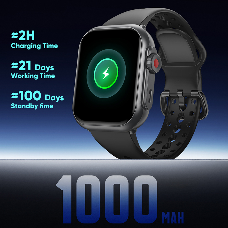 ウルトラ K62 1000mAhバッテリー スマートウォッチ - Smartwatch Watches For Men Digital のレビューと価格