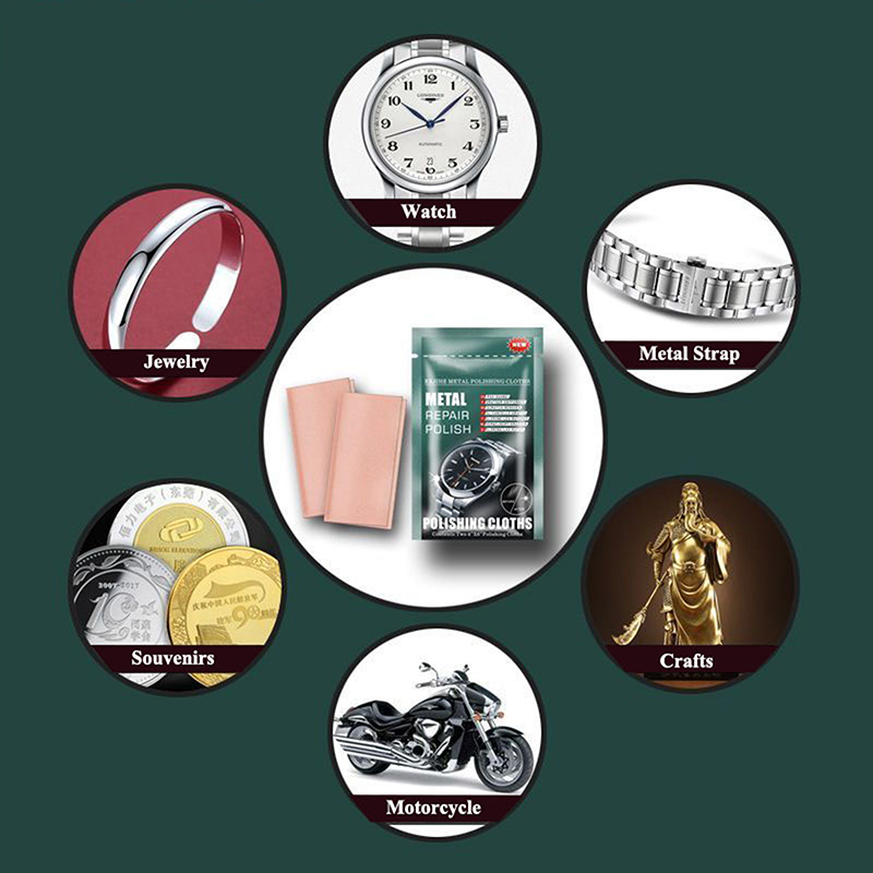 5 個の高品質金属研磨布ジュエリー時計修理用品金属修理セット - Watch Polishing Cloth のレビューと価格