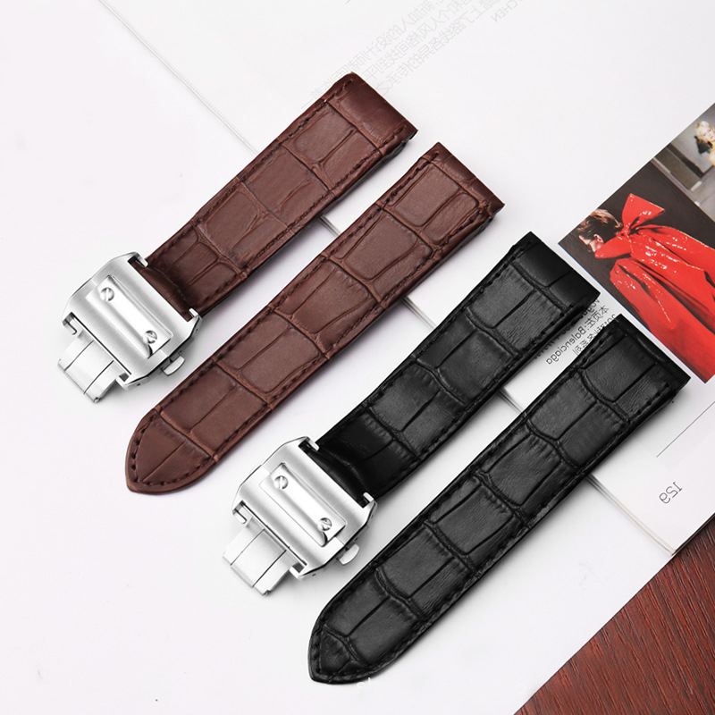 本革高品質時計ストラップカルティエサントス時計バンドサントス - Cartier Watch Santos のレビューと価格