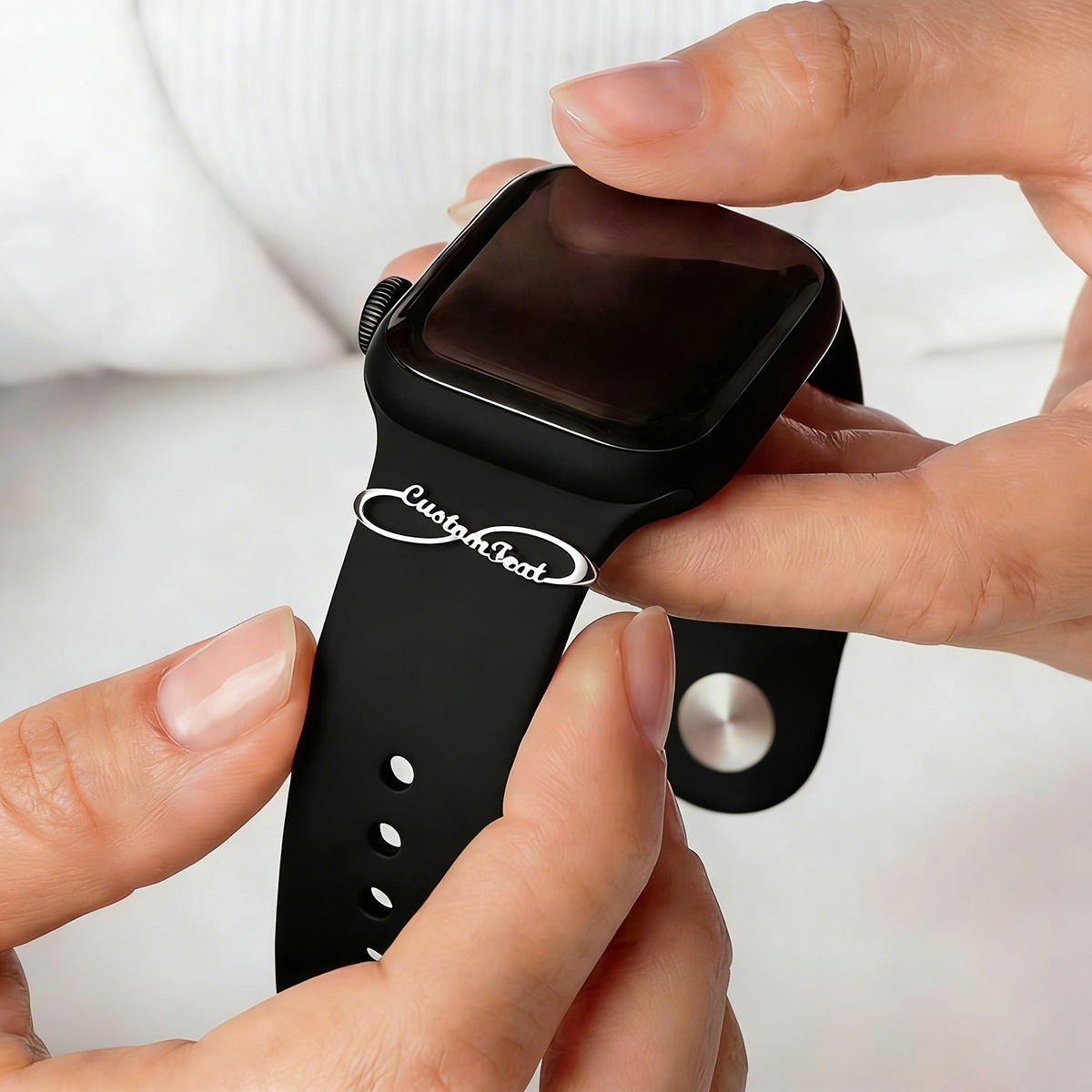 永遠の愛無限シンボル文字入り腕時計ストラップリング ステンレ - Couple Watches Smartwatch のレビューと価格