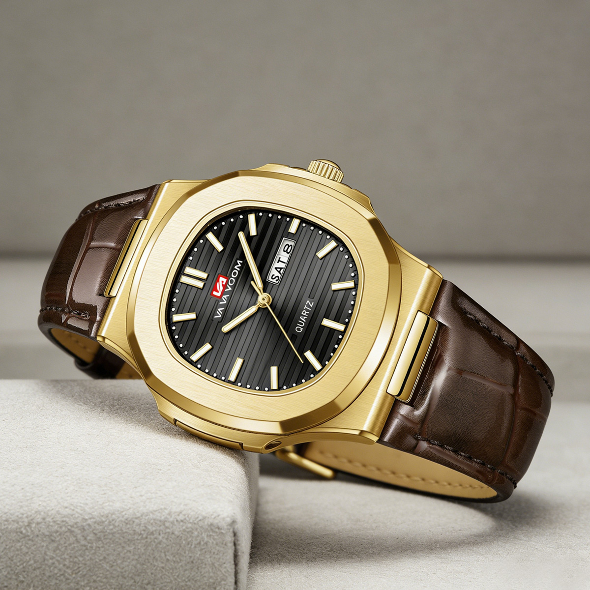 高級メンズクォーツ時計 40 ミリメートル黒革スポーツ時計ビ - Couple Watches Smartwatch のレビューと価格
