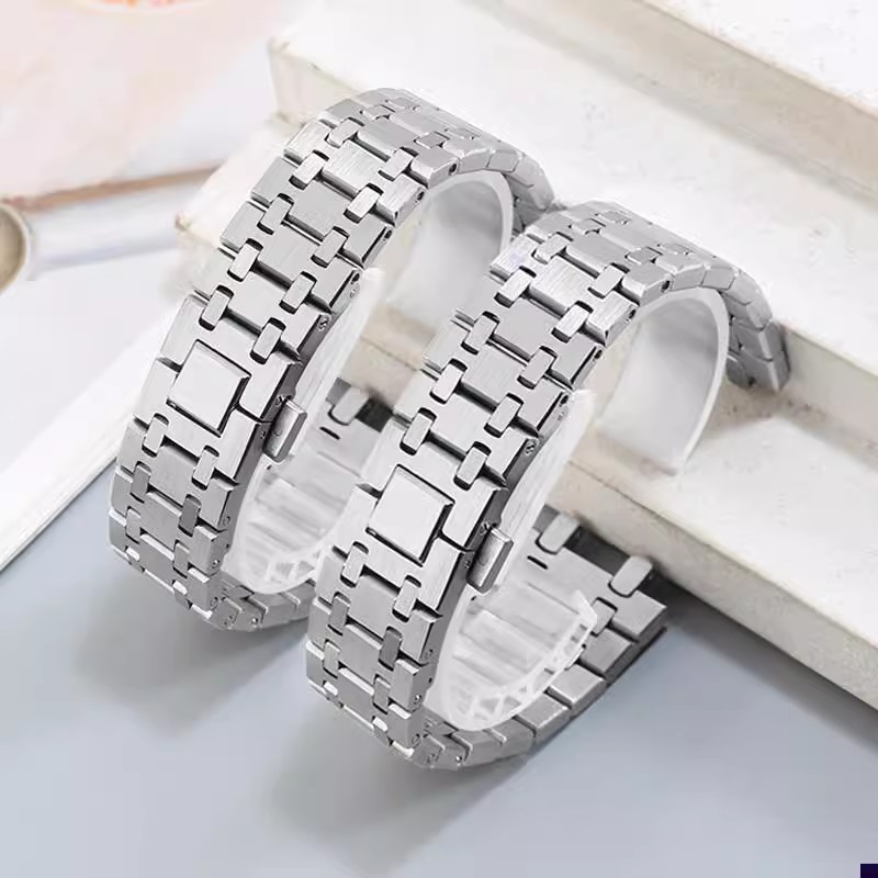 904 ステンレス鋼シルバーブレスレット AP 15400  - Audemars Piguet Watch Royal Oak のレビューと価格