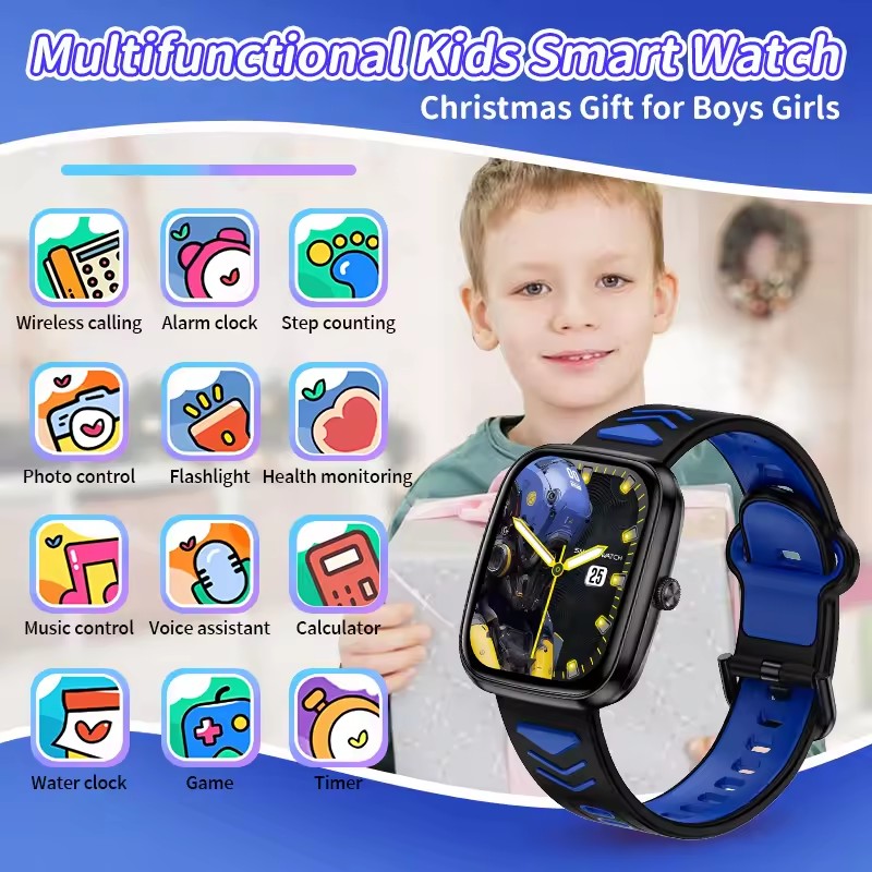 子供男の子女の子プレゼントスマートウォッチフィットネストラッ - Smartwatch Watches For Girls Kids のレビューと価格