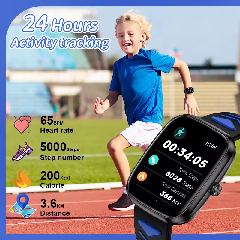 子供男の子女の子プレゼントスマートウォッチフィットネストラッ - Smartwatch Watches For Girls Kids のレビューと価格
