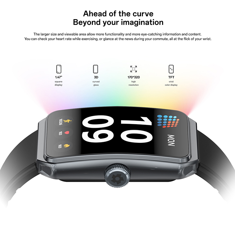 新しい GEJIAN 女性のスマートウォッチ 1.47 イン - Couple Watches Smartwatch のレビューと価格